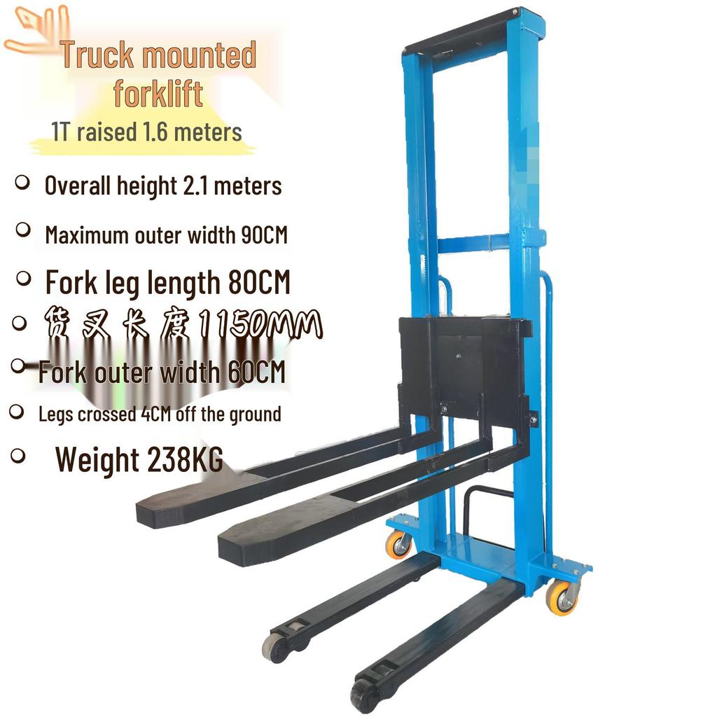 Manual and Electric Hydraulic Stacker: 1-2 Ton Capacity Forklift & Lifting Truck