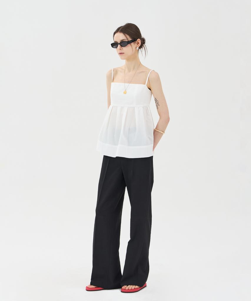 PINBLACK Slit Straight Pants