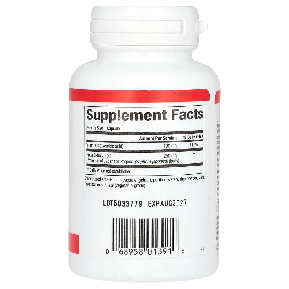 Natural Factors Rutin 250mg Capsules, 90 Counts