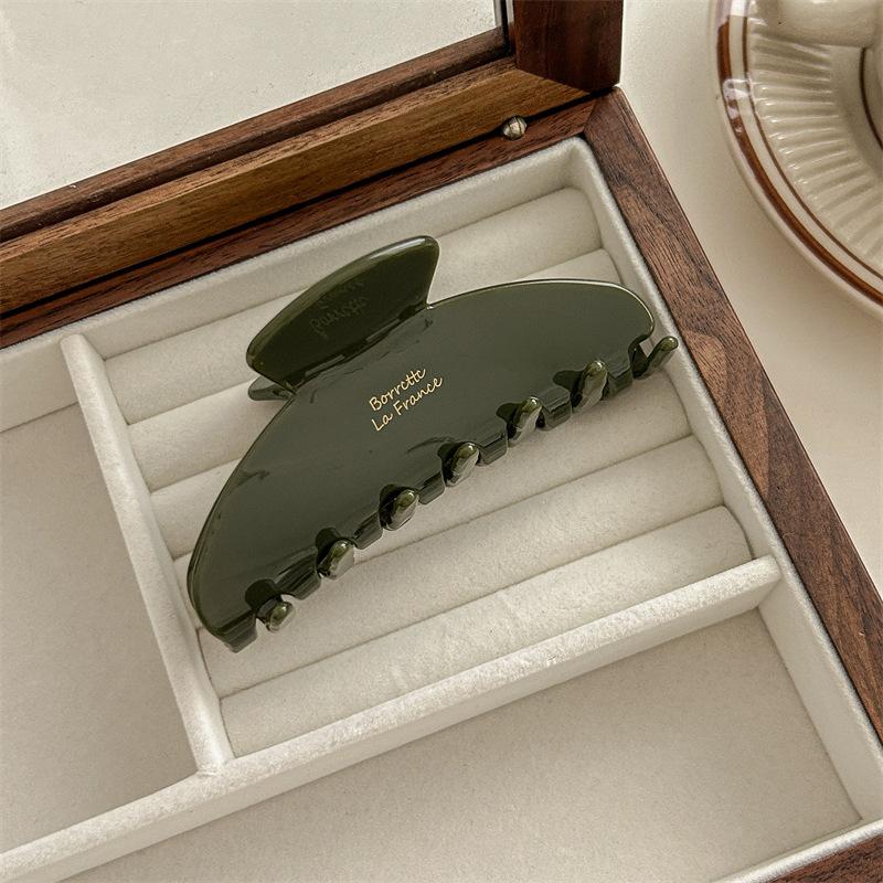 Damen Exquisite Elegante Acetat Große Haarklammern Temperament Hai Haarspangen Für Mädchen Haaraccessoires Französische Haarspangen