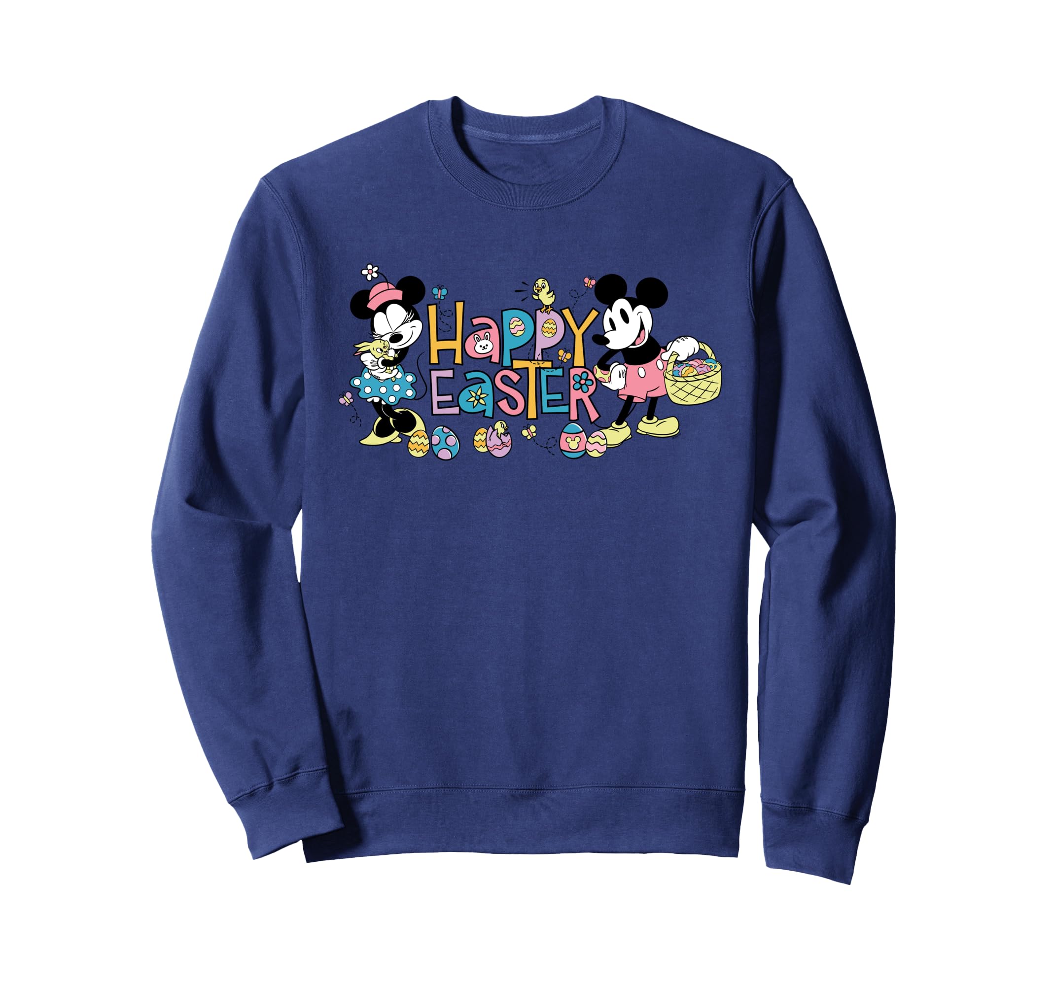 

Disney Mickey Mouse & Minnie Mouse Retro Pastel Happy Easter Sweatshirt