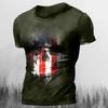 Pánská trička Léto 3d Vintage Horror Lebka Top Hip Hop Rock Streetwear Výstřih do O Tričko s krátkým rukávem Tričko nadměrné velikosti Pánské oblečení