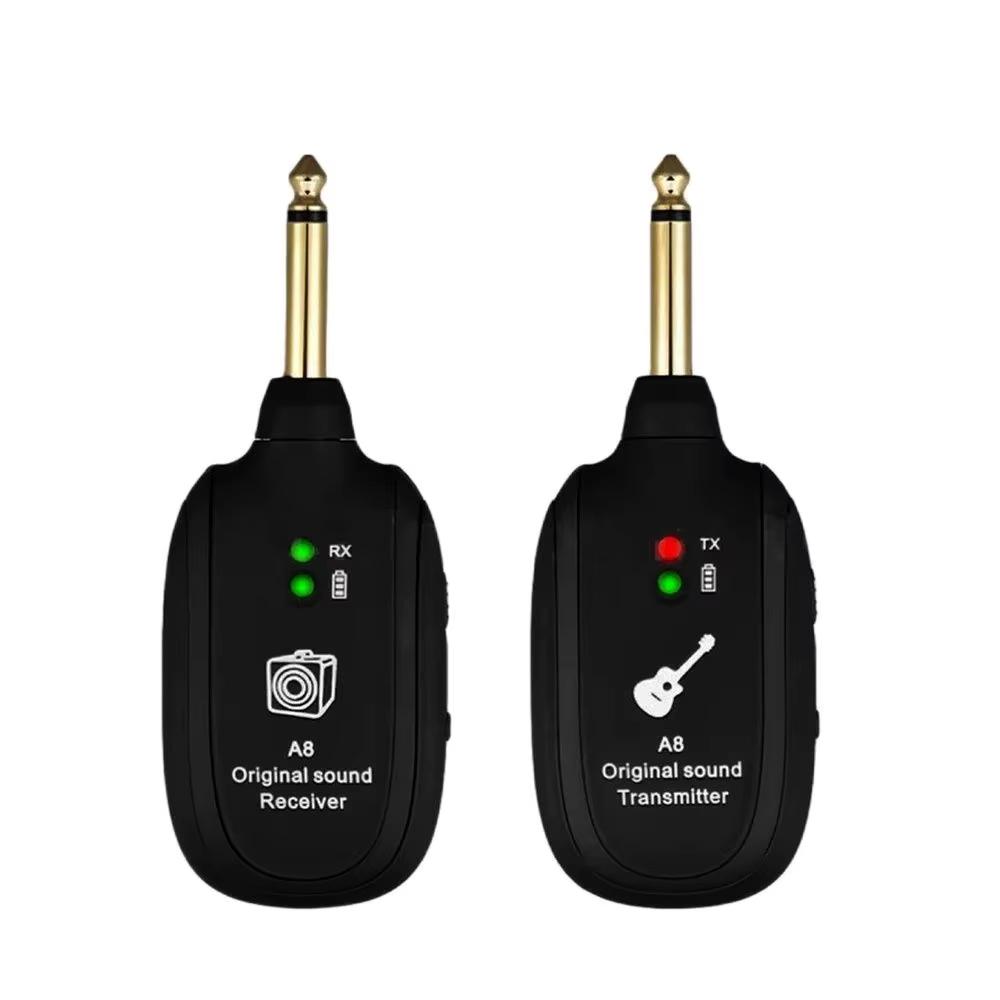 Miwayer C01 A8 Guitar Wireless System Audio Transmitter Receiver Pickup Rechargeable Wireless System for Electric Guitar Bass