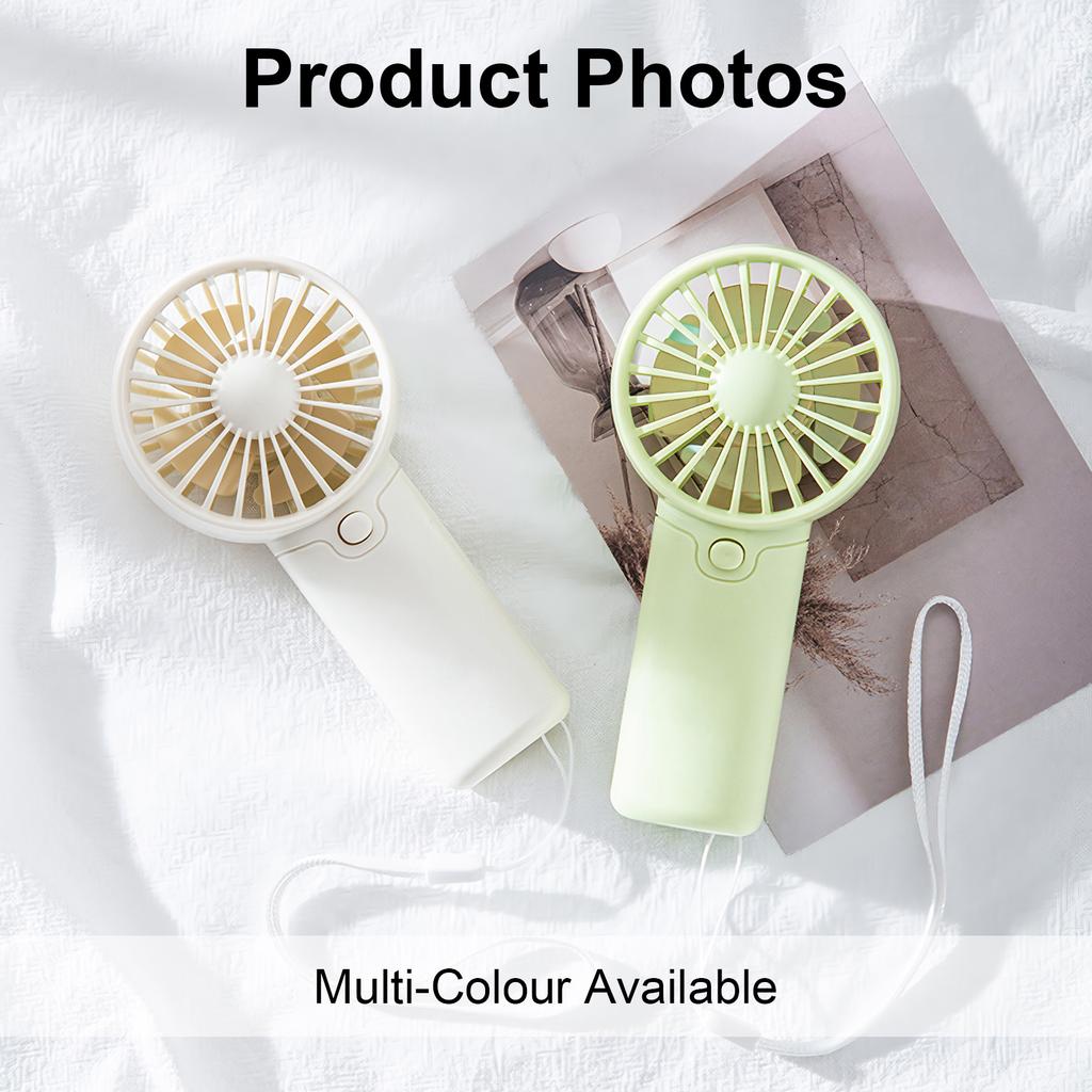 Portable Handheld Fan 1.5V AAA Battery Operated Pocket Fan Outdoor Indoor Activity Summer For Women Travelling