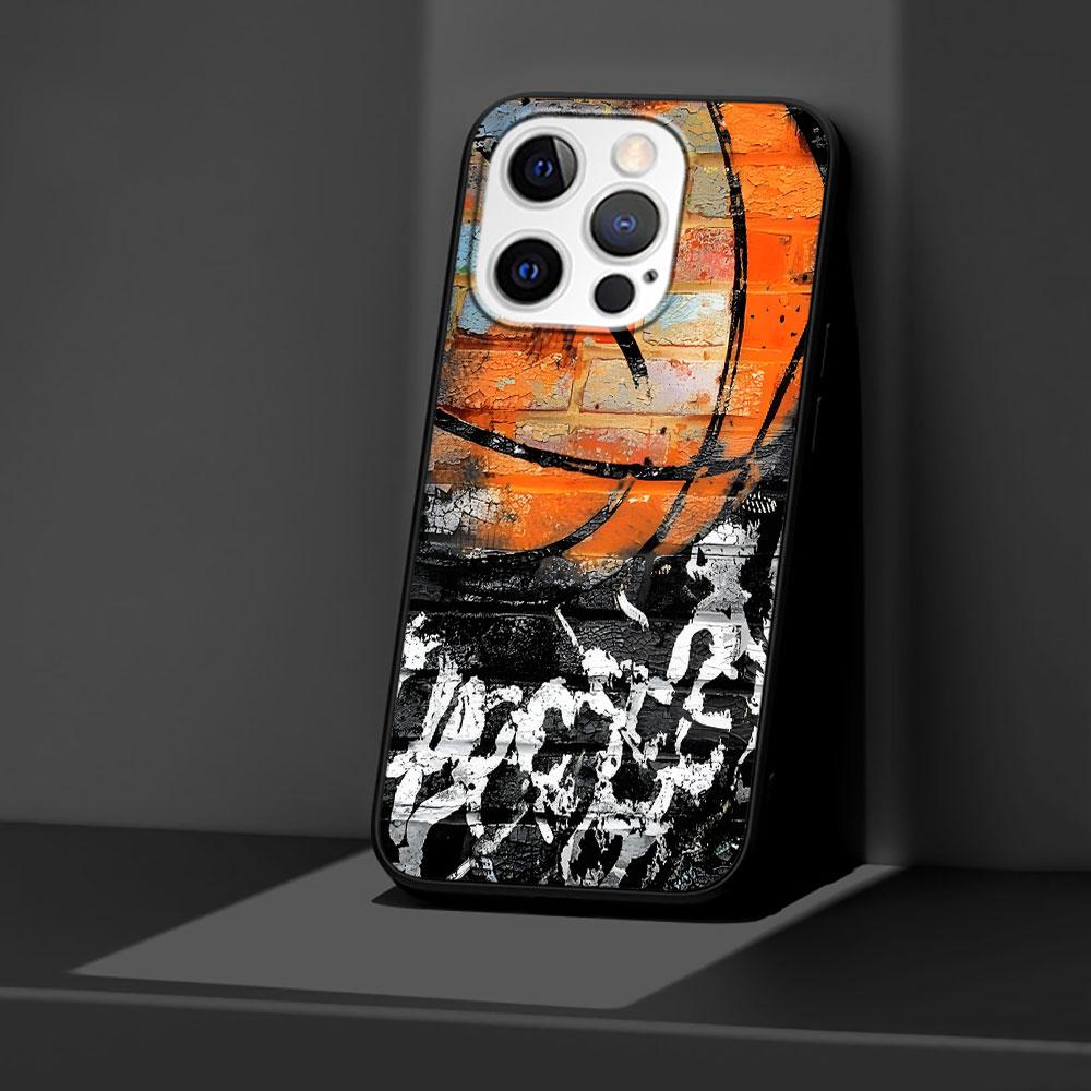 Basketball Basket Sports Case for Apple iPhone 14 11 7 SE 2020 8 X XS 13 12 Mini XR 15 Pro Max Silicone Black Soft Phone Cover