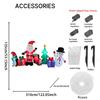 10.1FT LED Inflatable Xmas Yard Decor Santa Snowman Penguin Tree Set Christmas Home Decorations Festive Toy Gifts Holiday Decor
