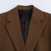 2025 Spring Women's Versatile Loose Solid Color Long-Sleeved Suit Jacket