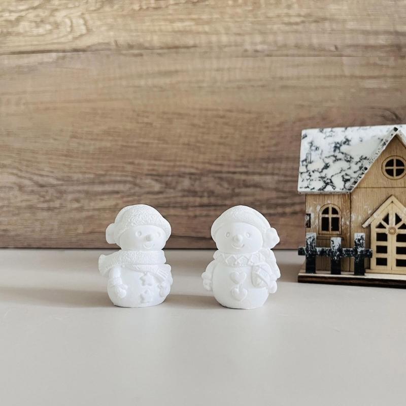 Christmas Mould Handmade Silicone Molds Snowman Candle Molds Soap Molds Castings Molds Craft Supplies