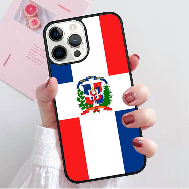 Dominikanische Republik Flagge Handyhüllen Cover Für iPhone 17 Air 16 15 14 12 13 11 Pro MAX apple Plus Hülle