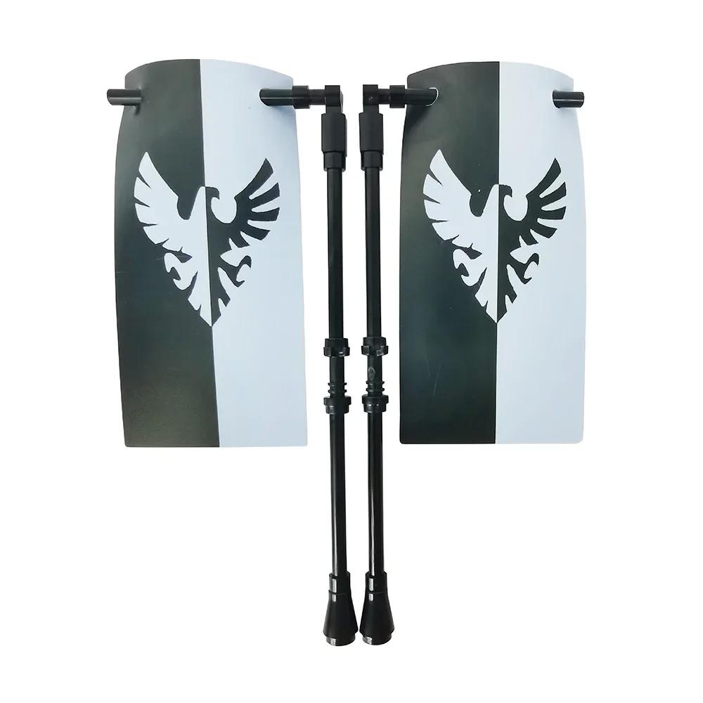 Klocki Budowanie Flag Miasta-Państwa Średniowieczne Postać Wojskowa Flaga Broń Starożytne Święte Cesarstwo Rzymskie Jerozolima Rycerz Świętego Łazarza Legion Zabawka