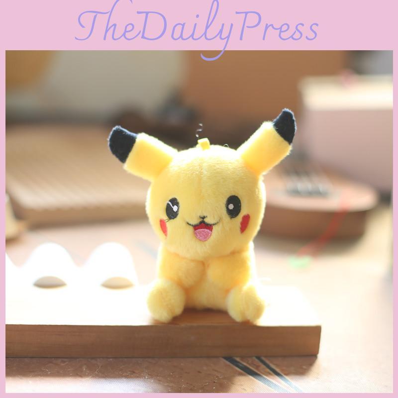 Adorable And Cute Long-haired Pikachu Plush Toy Keychain Soft And Cuddly Charm