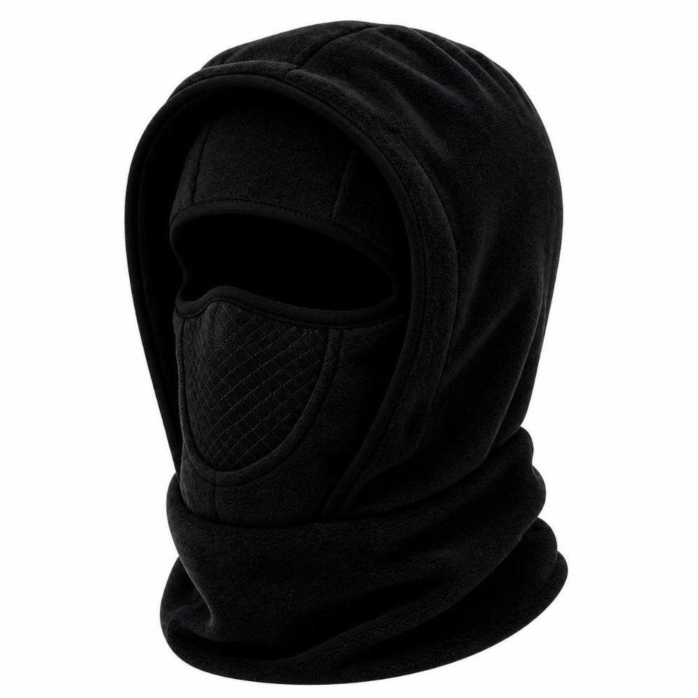 Fleece Lining Winter Balaclava Hat Thermal Insulation Face Neck Warmer Unisex Winter Outdoor Cap