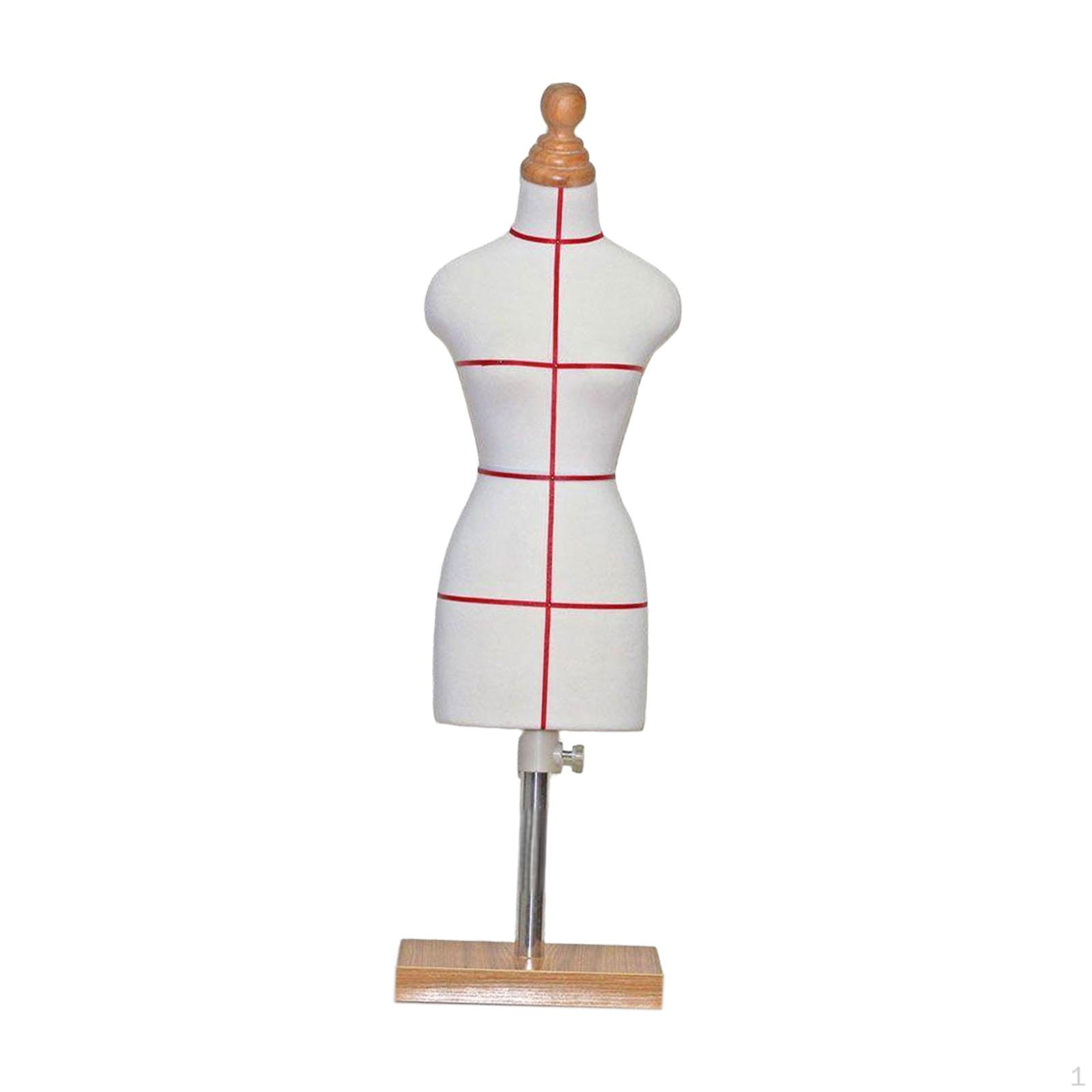 

Кукольный манекен Мини-манекен портного Регулируемый инструмент для дизайна одежды Декор Миниатюрное шитье 10cmx10cmx53cm