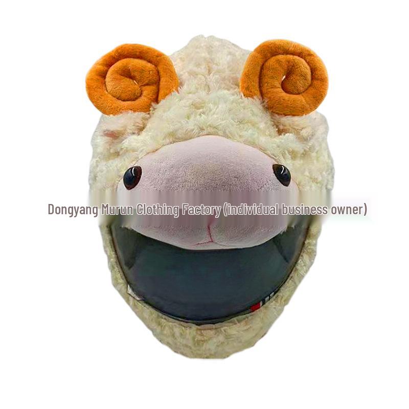 Motorcycle Helmet Decoration: Cartoon Rabbit, Toothless, Pumpkin Head Covers