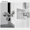Gute Stainless Steel Cabinet Hinge Repair Plates (4-Pack)