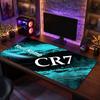 Tappetino Mouse Grande Personalizzato Cristiano Ronaldo, Stampa Testo Nome Personalizzato, Tappetino Scrivania Antiscivolo Logo Calcio Regalo Gaming