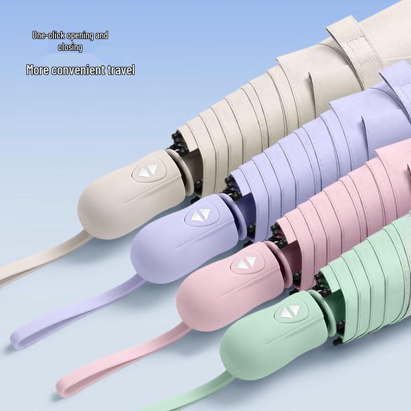 Automatic Three-Fold UV Protection Travel Umbrella