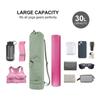 Yoga Mat Bag Portable Fitness Exercise Mat Carrier with Water Bottle Pocket, Bottom Wet Pocket,