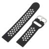 20mm Soft Silicone Watch Band Strap Wristband Replacement with Air Holes for Amazfit GTS 3Black Gray