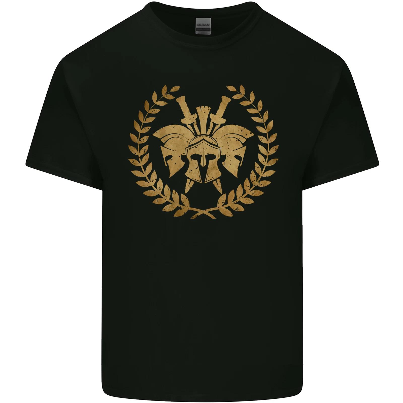 3 Sparta Helmets Gym Bodybuilding Training Kids T-Shirt Childrens XL