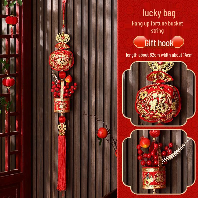 2026 High-End Chinesischer Knoten Fu-Zeichen Anhänger für Neujahr und Frühlingsfest Heimdekoration