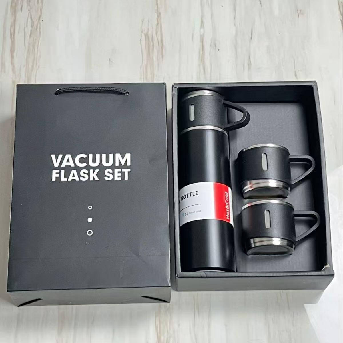 

Stainless Steel Insulated Water Bottle with Three Lids 500ml