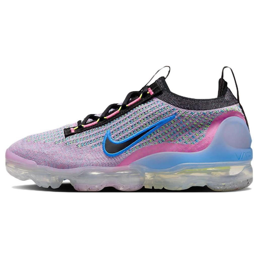 Nike Air VaporMax 2021 Flyknit Next Nature Pink Blast Photo Blue Women Sneakers Volt Black DX3369-600