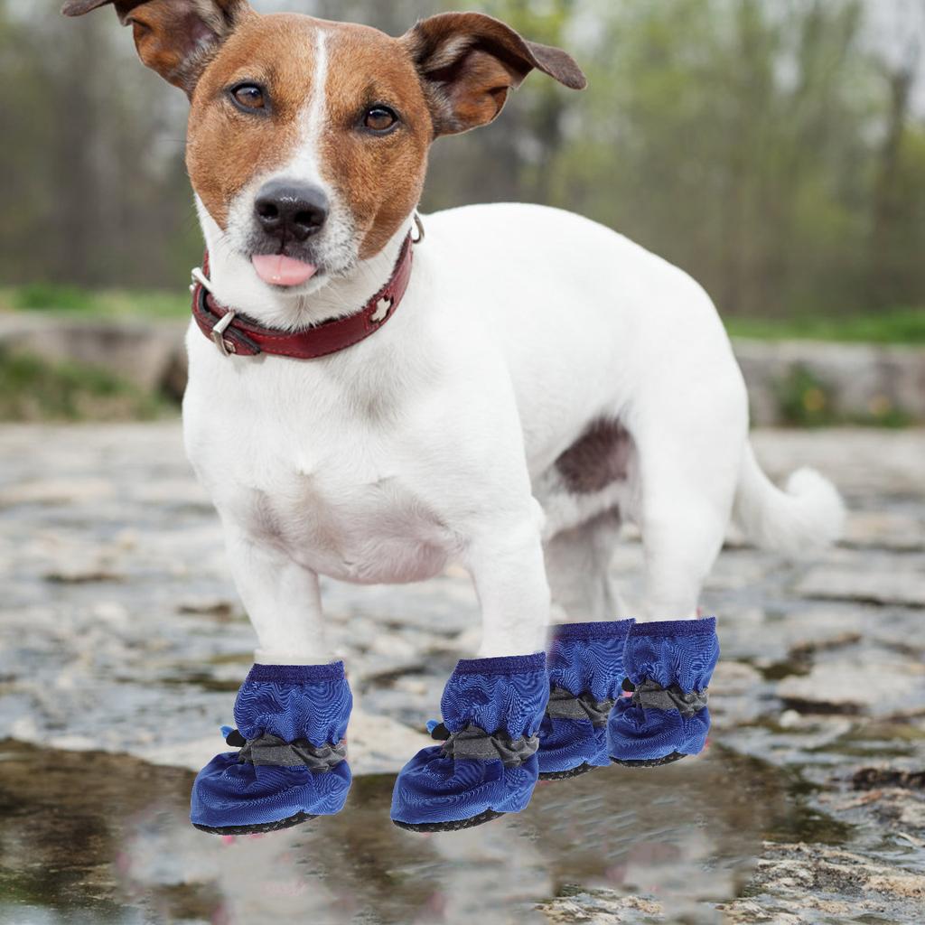 3 Sets Waterproof Dog Boots Rain Foot Protector Booties Shoes for Small Pet Dogs Warm Paw