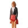 1/64 Diorama Figure Miniature Scene Handpainted Character Lady with Dress Photo Props for Railway