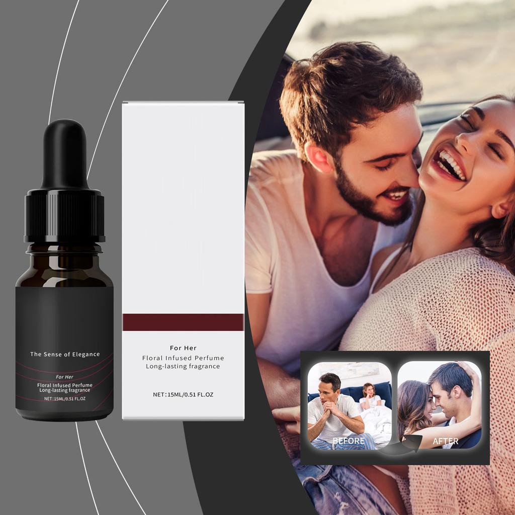 The Floral Drops Have A Natural, Fresh And Elegant Smell, Exuding Personality For A Long Time, Showing Your Elegance And Unique Temperament.15ML