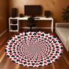 1pc geometric pattern Pattern Office Round Rugs, Under Chair Round Rugs for Living Room, Bedroom, Bathroom Decoration Carpet 091851