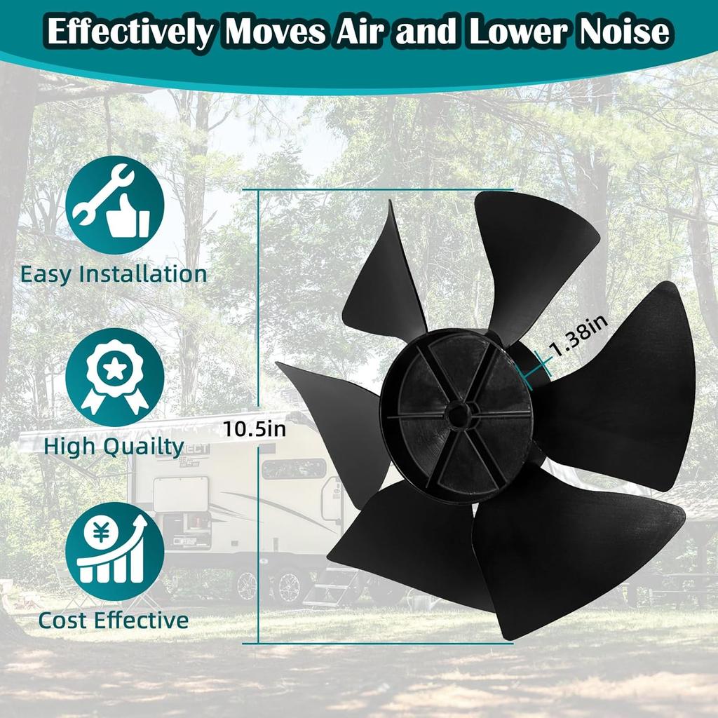 3313107.015 Fan Blade For Dometic Brisk Air Conditioner, 3313107.015 RV AC Fan Blade For Dometic Duo-Therm AC Series, 3313107.0150000001 317937.000