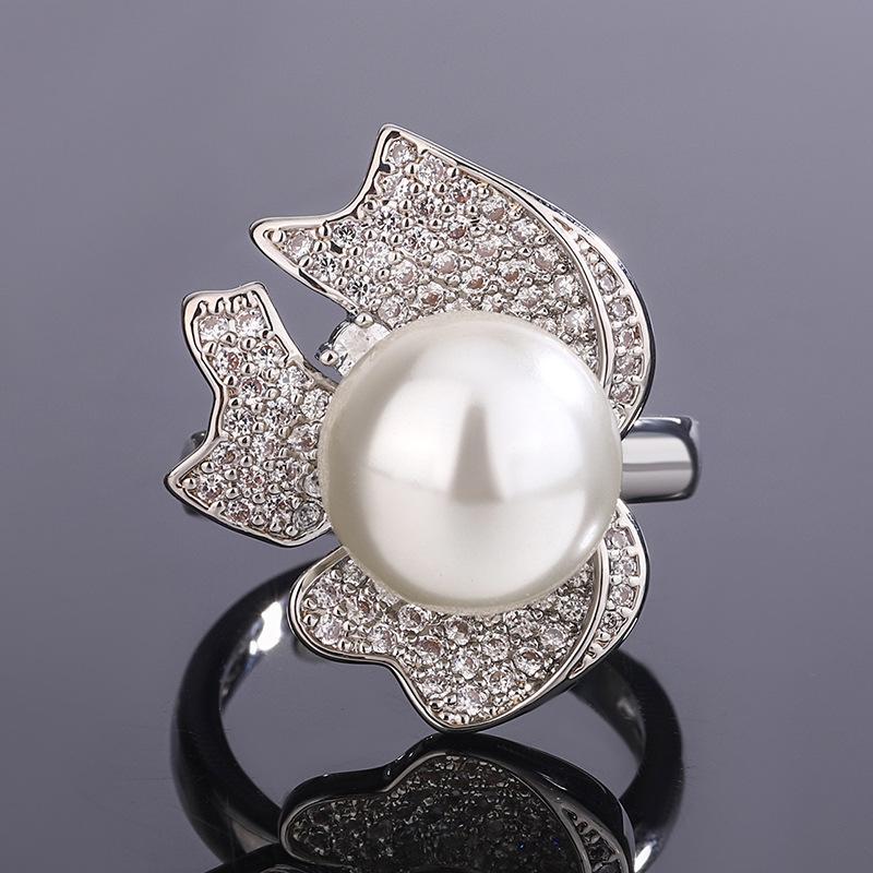 

Ювелирные изделия Медное основание Позолоченный Жемчужный ювелирный набор 12 мм