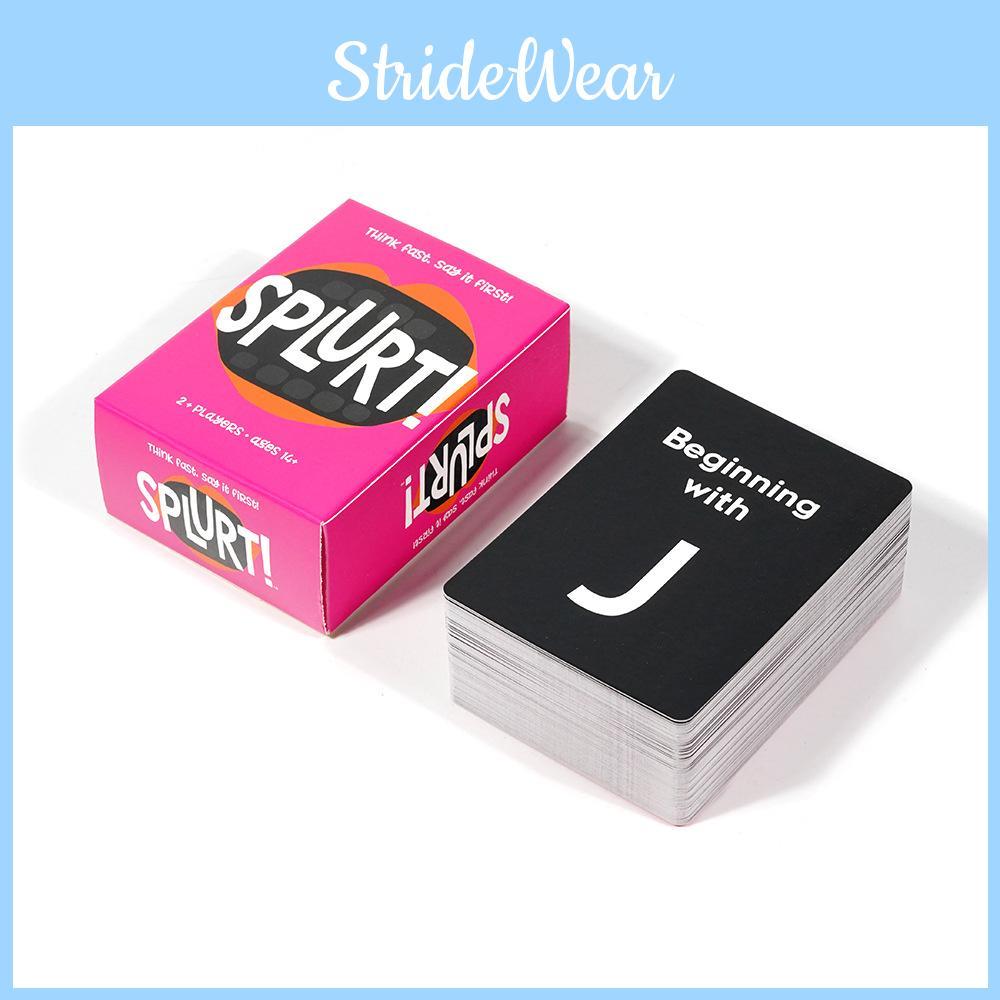 Splurt! Engaging Card Game Designed For Rapid Naming Skills Enhancing Social Interaction