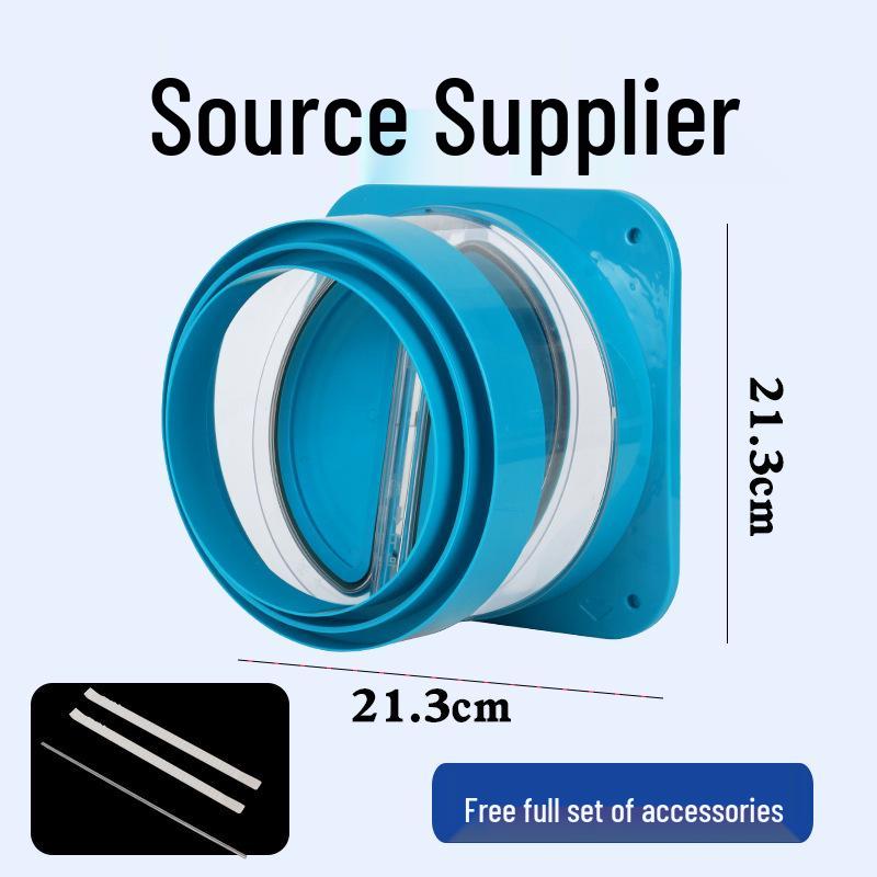 Universal One-Way Check Valve for Kitchen and Bathroom Exhaust Pipes