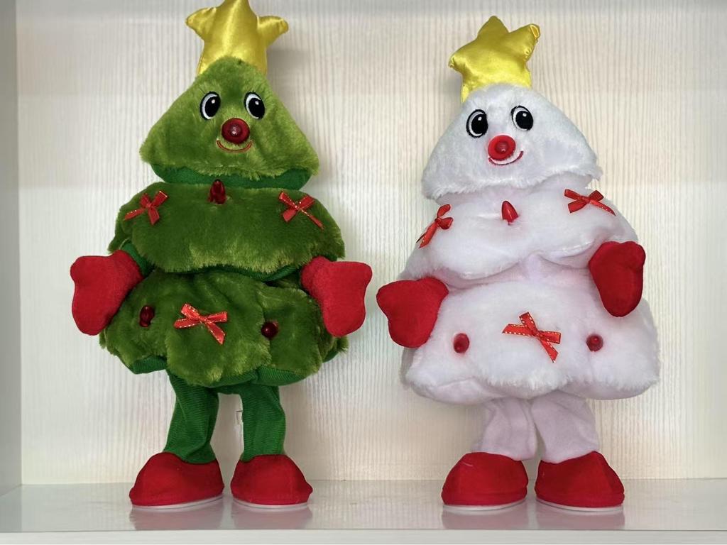 Dancing, Singing, Light-Up Christmas Tree Plush Toy - Festive Decoration & Gift