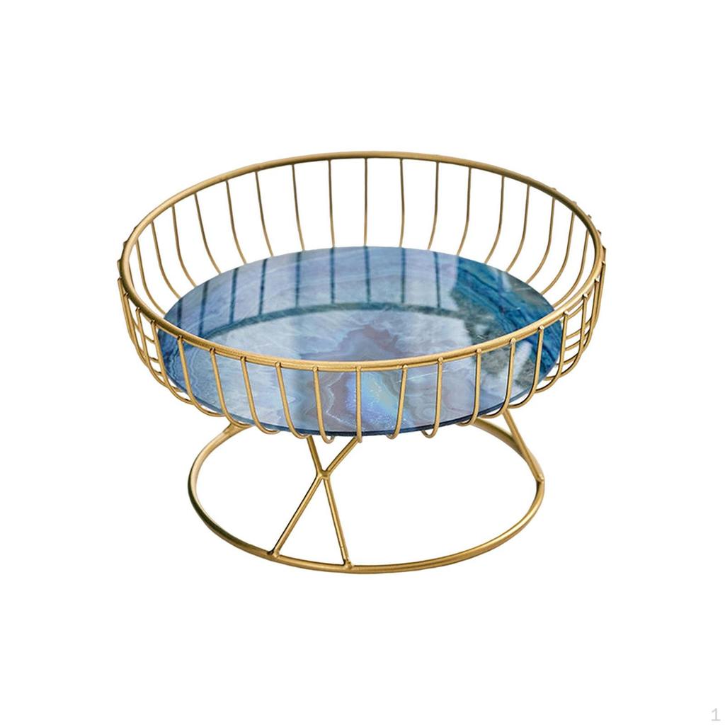Fruit Basket Vegetable Stand Holder Table Centerpiece Tray Cakes Bowl for Cabinet