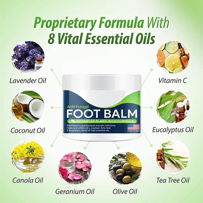 Foot Cure All-Natural Plant Foot Balm – Fuktighetsgivende fotpleiekrem for tørr hud