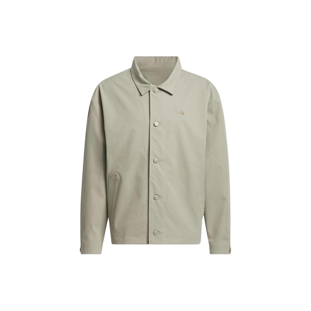 adidas Go-To Chore Coat Solid Logo Loose Jacket Men Jacket Pebble-Grey IU4711