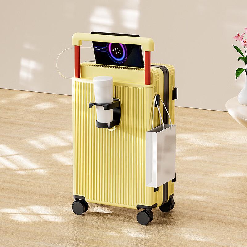 JOURHEY SHI Durable Wide-Rod Luggage 20 inch