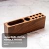 Pen Holder with Card Slot Natural Wood Desk Tidy Compact for Study Room