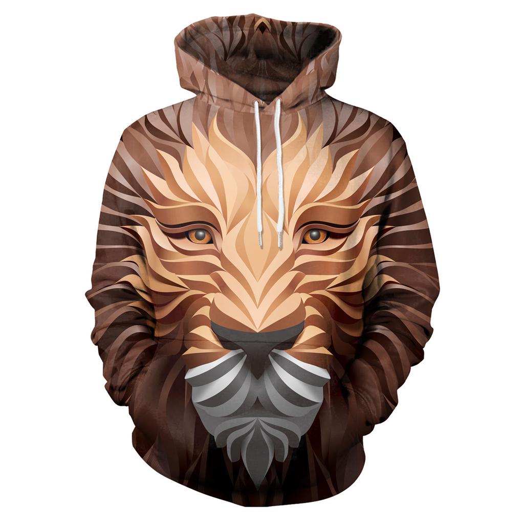 Coppia Lion Tiger Leopard Stampa 3D Loose Casual Pullover Felpa Felpa con  cappuccio uniforme da baseball con cappuccio acquista in modo economico —  spedizione gratuita, recensioni reali con foto — Joom