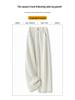 Old Money Style Linen Wide-Leg Pants: Women's Casual Elastic Waist Straight-Leg (Spring 2026)