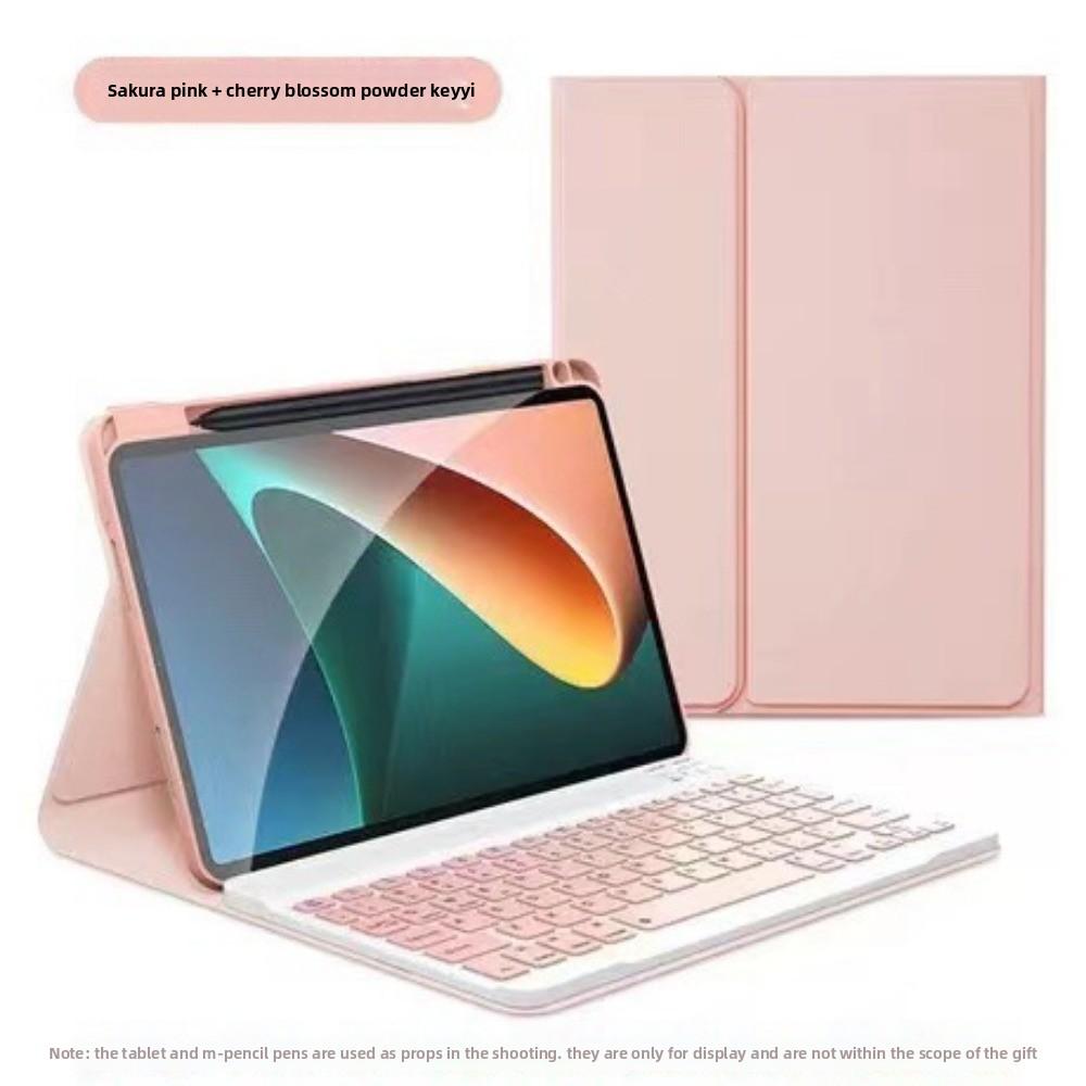 Leder-Tastaturhülle für Xiaomi Pad 7 7Pro Redmi SE mit Stifthalterung Magnetisch 11 Zoll Bluetooth-Tastaturabdeckung