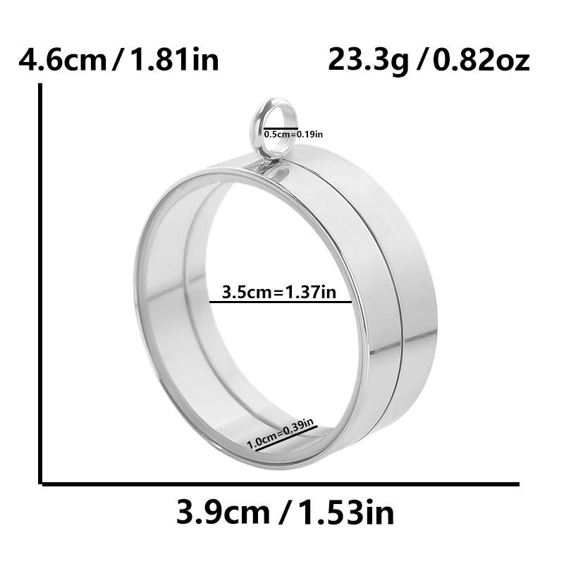 Thickness 10mm Innner Size 15-45mm Stainless Steel Locket Pendants For Jewelry Makings Supplies Round Glass Twist Screw Lockets