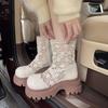 Botines de Malla Hueca con Tacón Alto para Mujer Sandalias de Plataforma de Verano para Mujer Zapatos de Diseñador Sandalias Clásicas Nuevas Tendencias 2026 Zapatillas Mujer