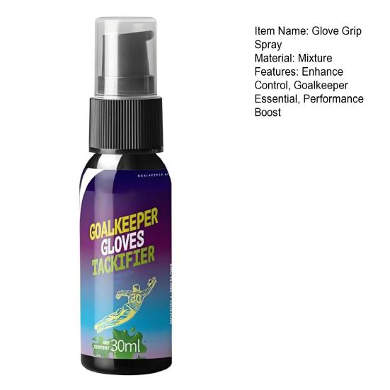 30ml Sports Hand Glove Grip Spray Enhance Control Goalkeeper Glove Grip Spray for Tennis Football Pole Dancing Basketball Baseball Golf Athletes