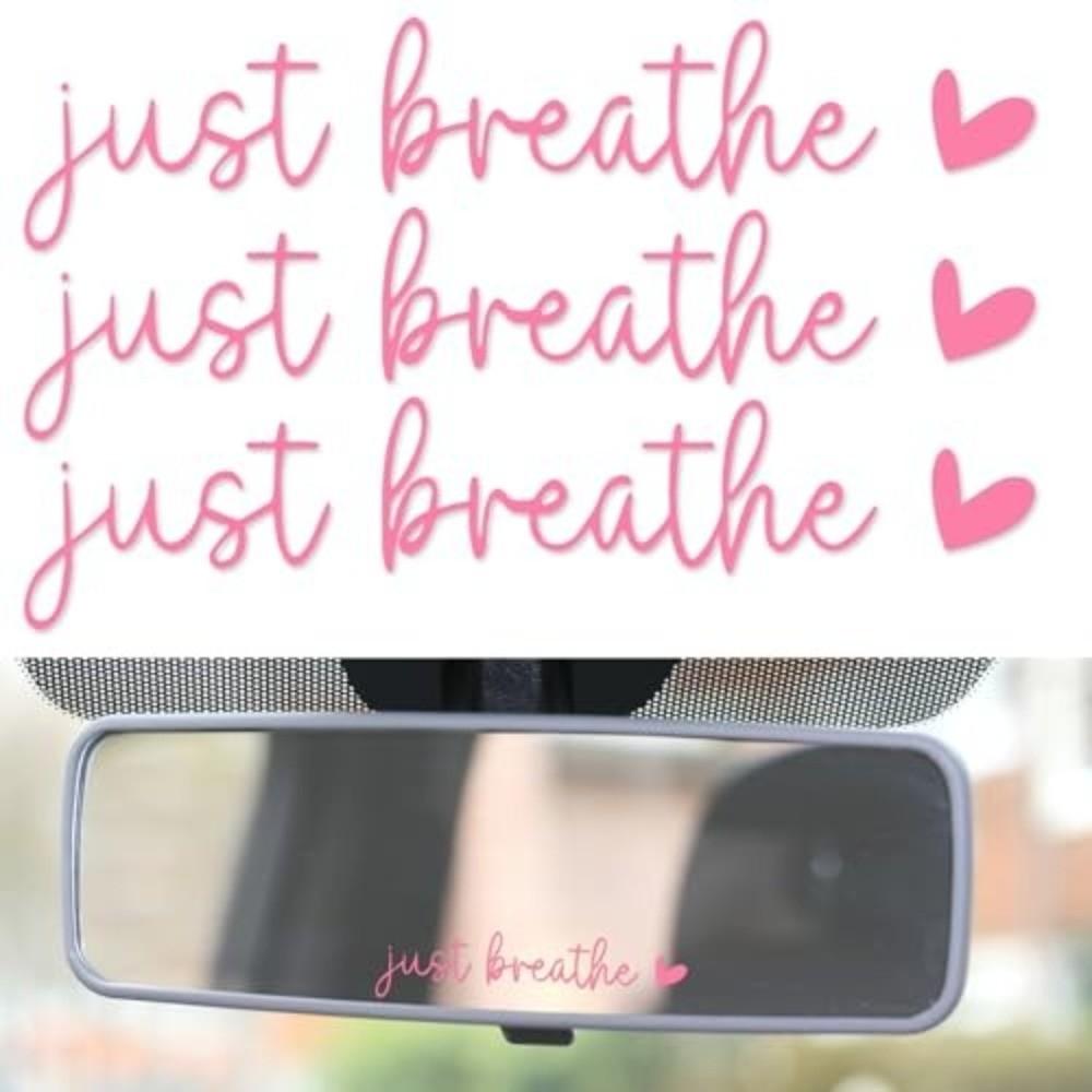 3pcs Hearts Pattern Car Rear View Decals Bible Verse Design Mirror Decals for Car  Christian Faith