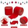 New 5 Yards Christmas Gift Bow Ribbon Lightweight DIY Red Trim Wired Ribbon Wedding Party Xmas Ornaments Fabric Swirl Ribbon