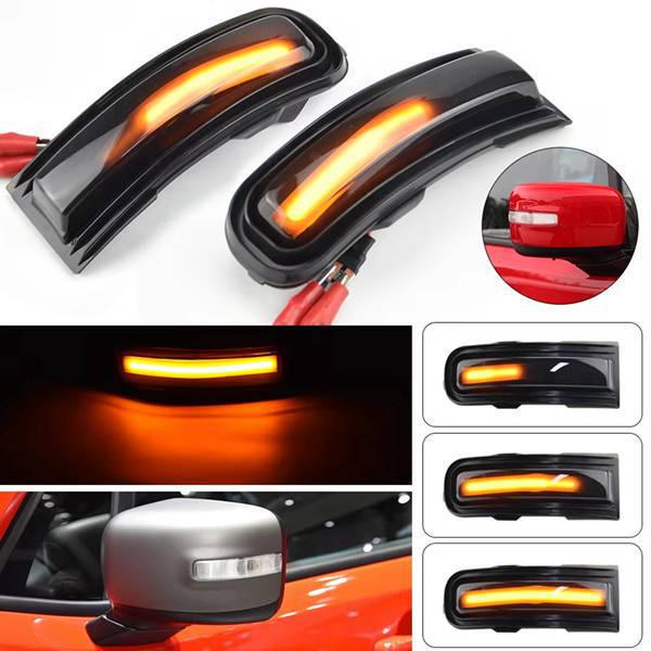 Pair of LED Sequential Turn Signal Rearview Mirror Lights for 15-22 Jeep Renegade